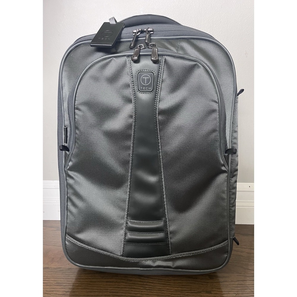 Tumi T-Tech Grey Fabric Rolling 22" Carry-on Nylon Suitcase Luggage Two Wheels